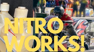 WHY TOP FUEL DRAG RACERS USE NITRO NITROMETHANE EXPLAINED BY NHRA MOTORCYCLE DRAG BIKE TEAM [upl. by Atreb277]