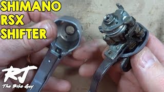 How To DisassembleReassemble Shimano RSX STI ShiftersBrifters Right Shifter [upl. by Allebasi]