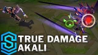 True Damage Akali Skin Spotlight  League of Legends [upl. by Avenej717]