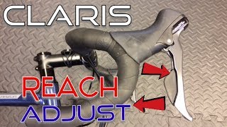 Shimano Claris R2000 Shifter Reach Adjustment Guide [upl. by Gothar]