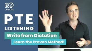 PTE Listening Write from Dictation  Learn the Proven Method [upl. by Lamahj]