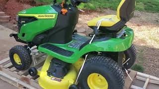 John Deere S140 Riding Mower Review [upl. by Lambert]