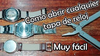 Como ABRIR un Reloj facil  Con Herramientas Basicas [upl. by Grube349]